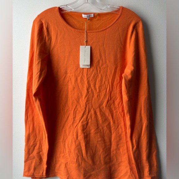 Minnie Rose Vibrant Orange Long Sleeve Tee - Picture 2 of 12